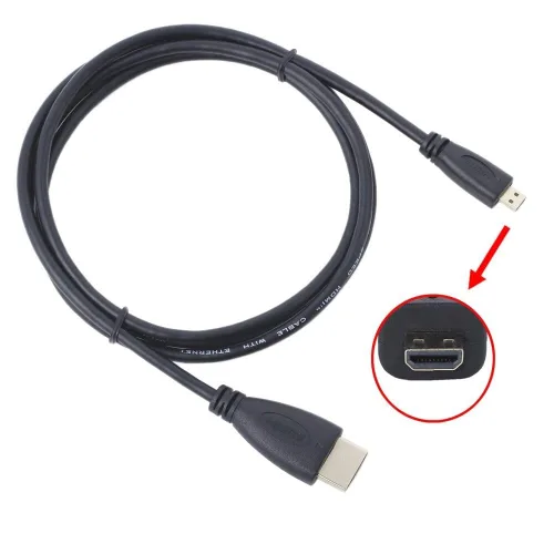 Vista 4 de Marg Cable Micro HDMI HDTV Audio Video AV Cable para Dragon Touch Elite R97 X R97X 9.7 '' Full HD Google Android Tablet PC