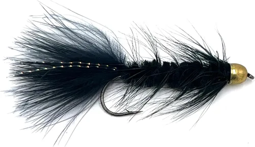 Vista 8 de Feeder Creek Woolly Bugger Moscas de pesca con mosca, 12 piezas, surtido de pesca con mosca Moscas húmedas hechas a mano para pesca con mosca