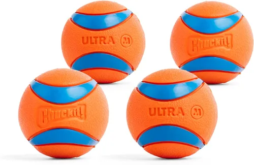 Vista 11 de Chuckit! Ultra Ball Juguete para Perros - Pelotas Saltarinas de Buscar Medianas para Perros de 20-60 libras - Hecho de Goma Duradera - Juguetes