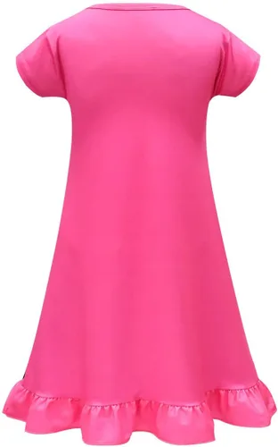 Vista 2 de GVGwenge Little Girls Princess Nightgown Dress Cartoon Printed Nightdress Sleepwear