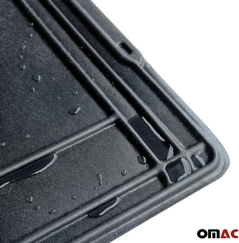 Vista 8 de OMAC 2 alfombrillas para debajo del fregadero para cocina y baño, 34 x 22 pulgadas, ajustable, impermeable, protector de gabinete para goteos 2 x
