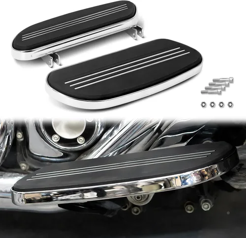 Vista 15 de Tabla de piso para pasajero de motocicleta Streamliner con kit de soporte de montaje Compatible con Harley Touring, Road Glide, Street Glide, Road