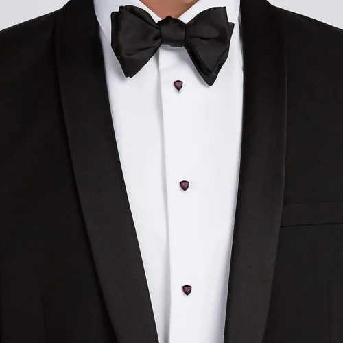 Vista 4 de HAWSON Gemelos para hombre con tachuelas de camisa de esmoquin, gemelos y camisa de esmoquin, conjuntos de regalo para bodas y fiestas., Metal