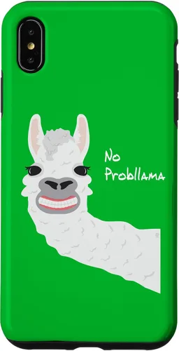 Vista 7 de iPhone 15 Funny Llama Alpaca No Prob Llama Regalo Hombres Mujeres Caso