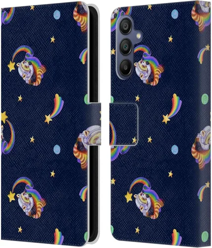 Vista 151 de Head Case Designs Officially Licensed Carla Morrow Colorful Space Dice Patterns Leather Wallet Case Compatible with Samsung Galaxy A07 4G