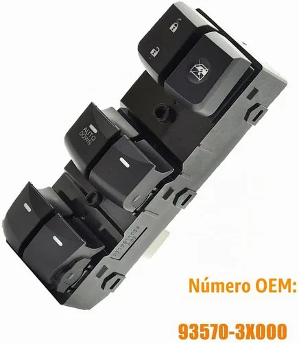 Vista 3 de 93570-3X000 Interruptor de ventana eléctrica para Hyundai Elantra 2011-2015 AUTO Down Front Left Driver Side Power Window Master Switch Button for