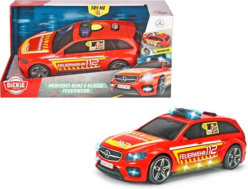 Vista 2 de Dickie Toys 203716018ONL Mercedes AMG E43 (11.8 in) - Camión de bomberos motorizado con luz y sonido - para niños a partir de 3 años, individual