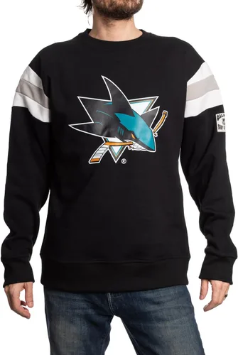 Vista 13 de Calhoun NHL Surf & Skate Varsity - Sudadera de cuello redondo para hombre, estilo retro, colección Coastal