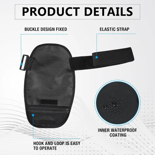 Vista 6 de TrelaCo 2 fundas para bolsas de ostomía con cinturón ajustable, impermeable, cubierta de ducha para ostomía, apertura universal, lavable, forro