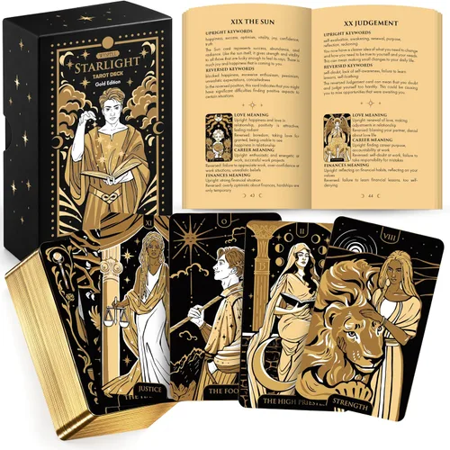 Vista 8 de Wyspell Cartas de tarot con libro guía – Starlight Unique Tarot Deck (azul)