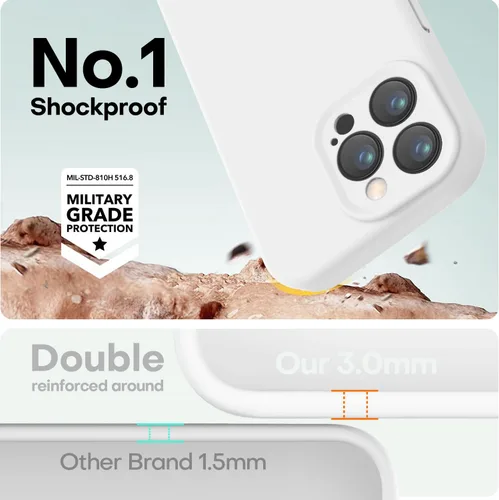Vista 31 de LOVE 3000 Diseñada para Funda iPhone Air, Silicona Premium [Compatible con Magsafe][Forro de Microfibra Suave Anti-Rayones] Funda Protectora