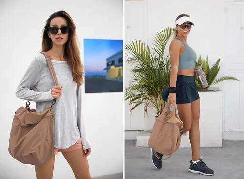 Vista 6 de ODODOS Bolsas Hobo Multi 2.0 de 19L con 2 correas para mujer, bolsos de mano, bolsos cruzados