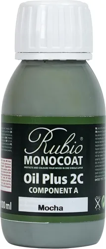 Vista 29 de Rubio Monocoat Muestra de Tinte y Acabado para Madera - Niebla 5% Aceite Plus Parte A Aceite de linaza para madera de secado rápido y ecológico