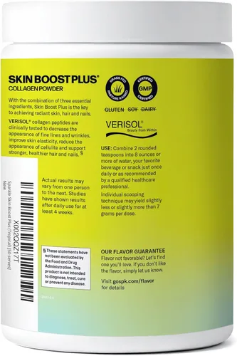Vista 2 de Sparkle Wellness VERISOL - Péptidos de colágeno hidrolizados bioactivos Suplemento de colágeno en polvo con vitamina C y ácido hialurónico
