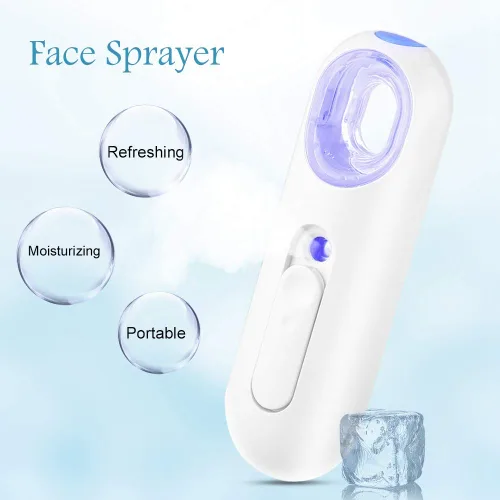 Vista 2 de Nano - Rociador facial nano, pulverizador de niebla de 0.8 fl oz, máquina de nano atomización portátil, rociador de niebla práctica, vaporizador