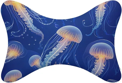 Vista 11 de Almohada de coche para aliviar el dolor de cuello, compatible con linda rana de espuma viscoelástica para el cuello del auto con correa ajustable, 2