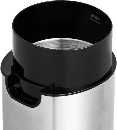 Vista 4 de Amazon Basics Molinillo de café eléctrico, molinillo de granos de café y especias, con cuchillas de molienda de acero inoxidable de servicio pesado