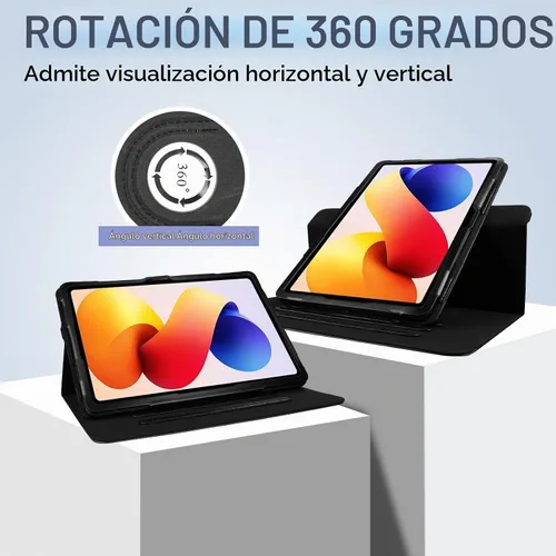 Vista 3 de E NET-CASE Funda para Xiaomi Redmi Pad 2 Pro/Pad Pro (2025/2024) de 12.1 pulgadas con soporte para bolígrafo S, a prueba de golpes, carcasa trasera