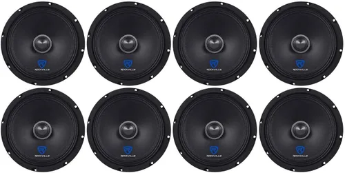 Vista 21 de Rockville RXM64 6.5 "150w 4 ohmios controlador de bajos medios altavoz de audio para coche de rango medio
