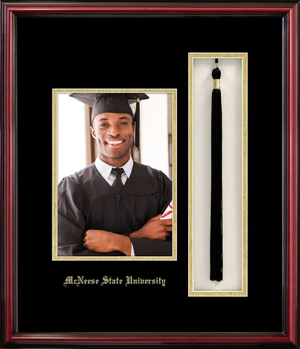 Vista 56 de Campus Images NCAA unisex 5x7 Portrait with Tassel Box Petite Cherry 2-Cereza