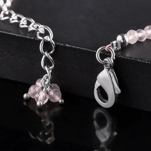 Vista 40 de Natural Gemstone Micro Round Beads Dainty Choker Bangle Bracelet, Handmade Jewelry for Women, Healing Chakra Crystals Silver Plated Chain 8 inch