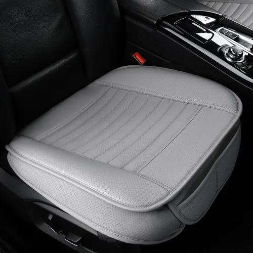 Vista 10 de Cubiertas para asiento trasero Sunny color, cojines para asiento trasero, protector de banco automático con piel de PU transpirable y fondo Beige