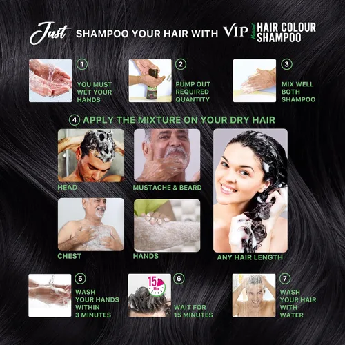 Vista 6 de VIP Champú de color 3 en 1 para el cabello (6.1 fl oz / 6.08 fl oz)