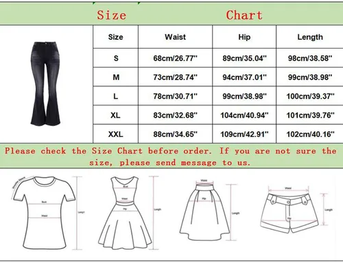 Vista 5 de ZOOJINFAR Pantalones de mezclilla elásticos de cintura alta para mujer, corte de bota, cintura alta, pierna ancha, pantalones de mezclilla holgados