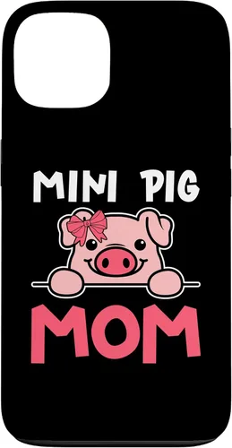 Vista 7 de Cute Mini Pig Mom Miniature Pig Owner Women Case for iPhone 16