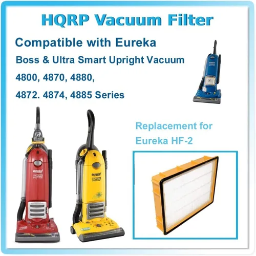 Vista 6 de HQRP Paquete de 2 filtros HEPA compatibles con Eureka HF-2 Boss SmartVac serie 4870 4870HZ 4870MZ 4870MZX 4870PZ 4870GZX 4870HZX 4870T 4870SZ 4870SZX