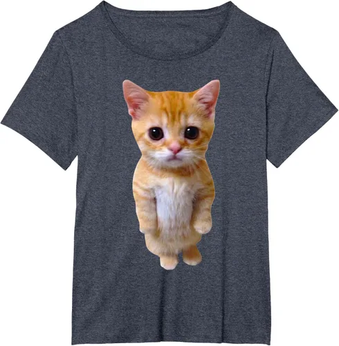 Vista 64 de El Gato Meme Sad Crying Cat Munchkin Kitty Meme Camiseta de moda Small Negro