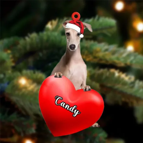 Vista 106 de Adornos de Navidad personalizados para perros, nombre personalizado, adorno de Malamute de Alaska, adornos acrílicos, regalos de Navidad, amantes