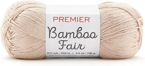 Vista 9 de Premier Yarns Hilo de bambú Fair DK, para tejer y tejer, mezcla de algodón para tejido y ganchillo en climas cálidos, color marfil