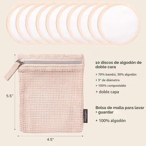 Vista 4 de Paula's Choice SKIN PERFECTING 2% BHA - Exfoliante líquido de ácido salicílico y almohadillas reutilizables de algodón/bambú duo, para tónico