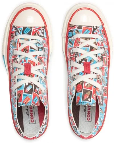 Vista 4 de Converse Youth Chuck 70 Ox Frozen Treats Soft RedBaltic BlueEgret A00519F