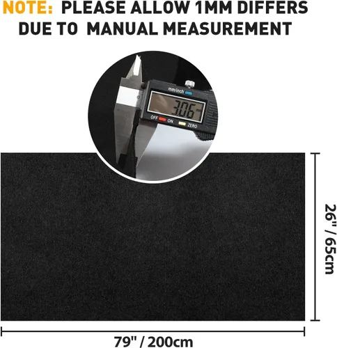 Vista 3 de Alfombra de Fieltro Negro de 78"x25" para Altavoz, Alfombra de Caja de Subwoofer, Auto, RV, Barco, Marina, Camión, Alfombra de Forro de Fieltro