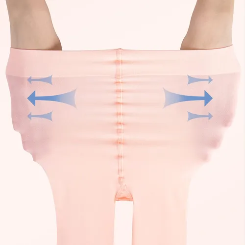 Vista 4 de HETH Mallas de ballet para niñas, mallas de baile ultrasuaves convertibles