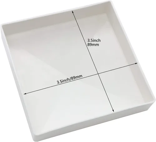 Vista 3 de 4 paquetes de tapas de vinilo estilo pirámide de 3.5 pulgadas para postes de valla de vinilo de 3.5 x 3.5 pulgadas, PVC blanco/vinilo