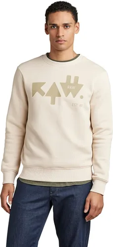 Vista 13 de G-STAR Sudadera de cuello redondo con estampado prémium para hombre Resumen: Azul
