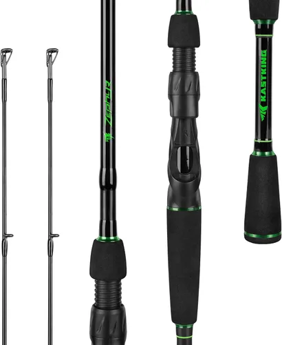 Vista 10 de KastKing Zephyr Dual Tip Fishing Rod, Lightweight KastFlex IM6 Graphite Spinning & Casting Rod with Zirconium Oxide Ring Guides, Hook Keeper, EVA