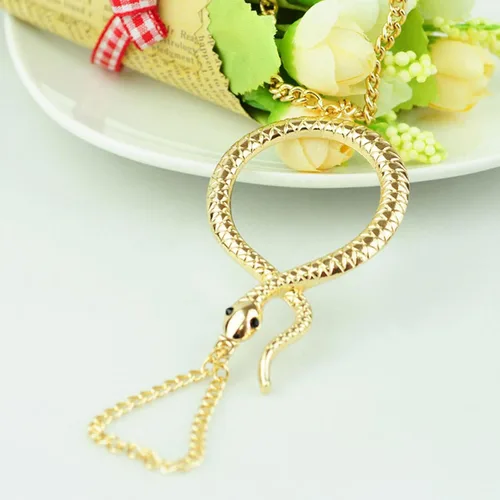Vista 6 de Long tiantian Pulsera de serpiente para mujer, pulsera de serpiente ajustable Medusa, pulsera de serpiente de animal para fiesta de Halloween