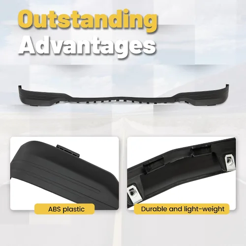 Vista 3 de ECOTRIC Panel de faldón inferior delantero compatible con 2014 2015 Silverado 1500 Deflector de parachoques con deflector de aire Reemplazo