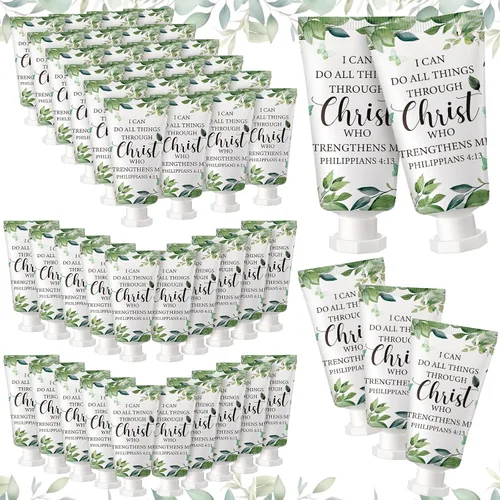 Vista 7 de Paquete de 50 lociones cristianas para manos, regalos a granel para mujeres, regalos para el Día de la Madre, mini loción de mano de viaje