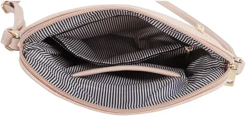 Vista 5 de SG SUGU - Bolsa cruzada Lunar ligera y de tamaño mediano, forma de cúpula, bolsa de hombro con borla, bolsillo con cremallera, correa ajustable