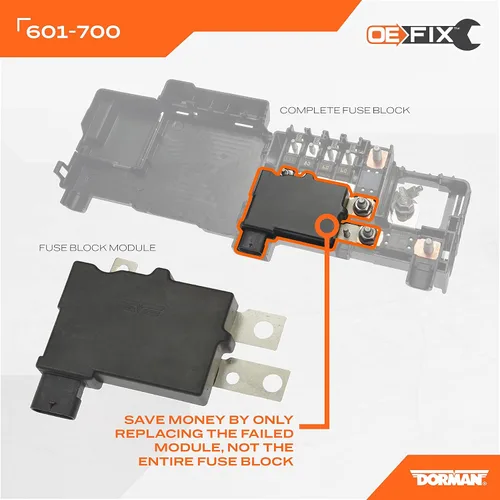 Vista 2 de Dorman 601-700 - Módulo de bloque de fusibles compatible con modelos selectos de Chevrolet (OE FIX)