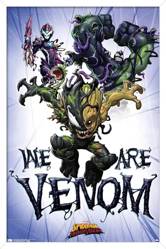 Vista 14 de Trends International Marvel Comics TV - Póster de pared de Spider- Man: Maximum Venom - We Are Venom, 22.375 x 34 pulgadas, versión enmarcada