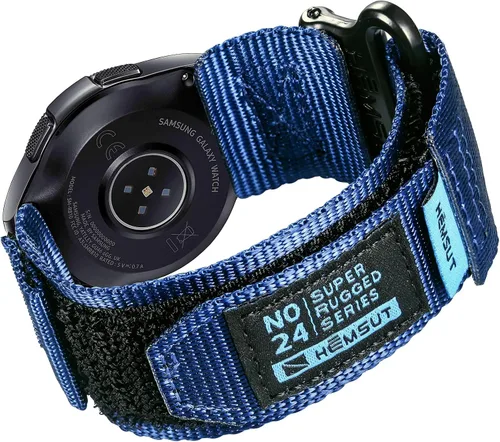 Vista 8 de Correa de reloj de liberación rápida para Samsung Galaxy Watch 7/6/5/5 Pro/4/3/Gear S3/S2/Active 2, correa de nailon para Amazfit GTS 4/4