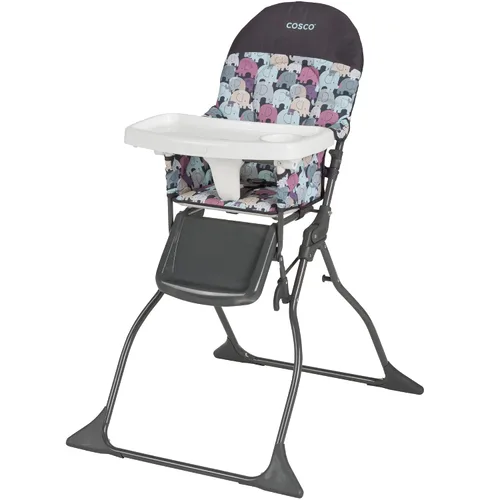 Vista 5 de Cosco Simple Fold - Silla alta de lujo, Monster Shelley y silla alta plegable simple, rompecabezas de elefante