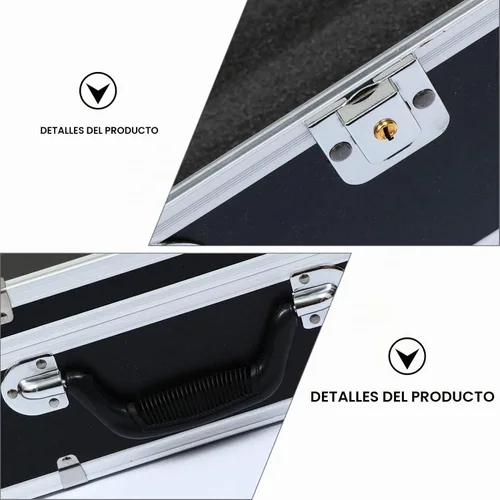 Vista 2 de DOITOOL - Caja de herramientas de 19.68 x 11.02 x 5.11 pulgadas, caja de almacenamiento rígida con insertos de espuma, piezas portátiles