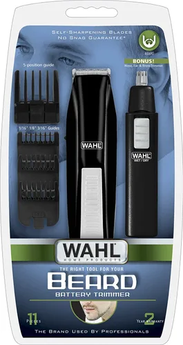 Vista 2 de Recortador Wahl de bigote y barba, Negro